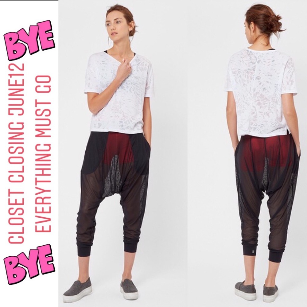 SWEATY BETTY MESH HAREM sizeS
